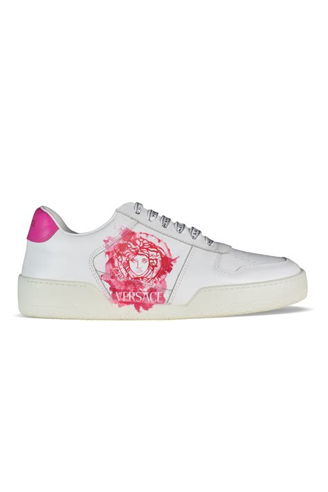 pink versace sneakers with medusa head|Versace Medusa aevitas.